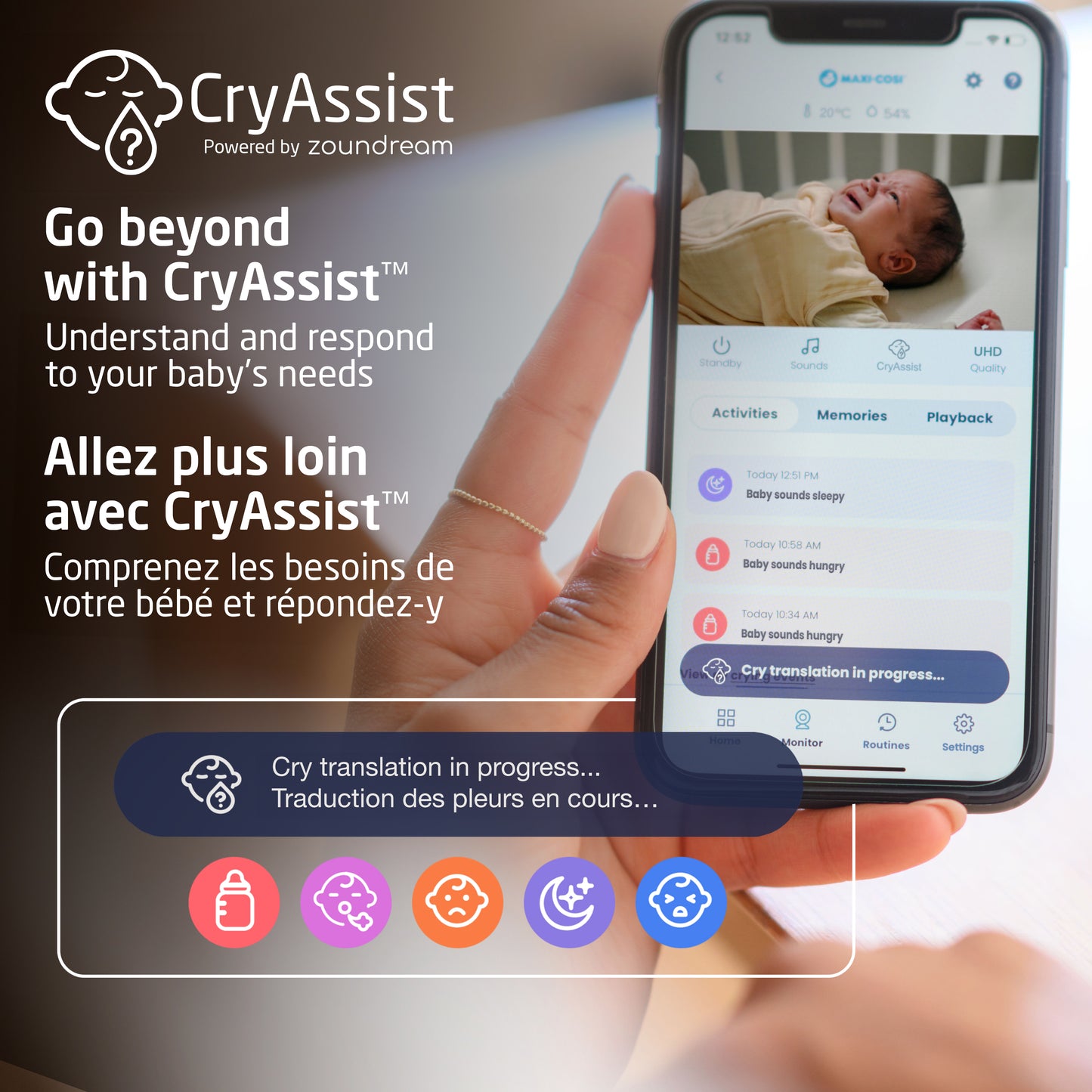 Maxi-Cosi See Pro 360° Baby Monitor & Parent Unit With CryAssist Technology