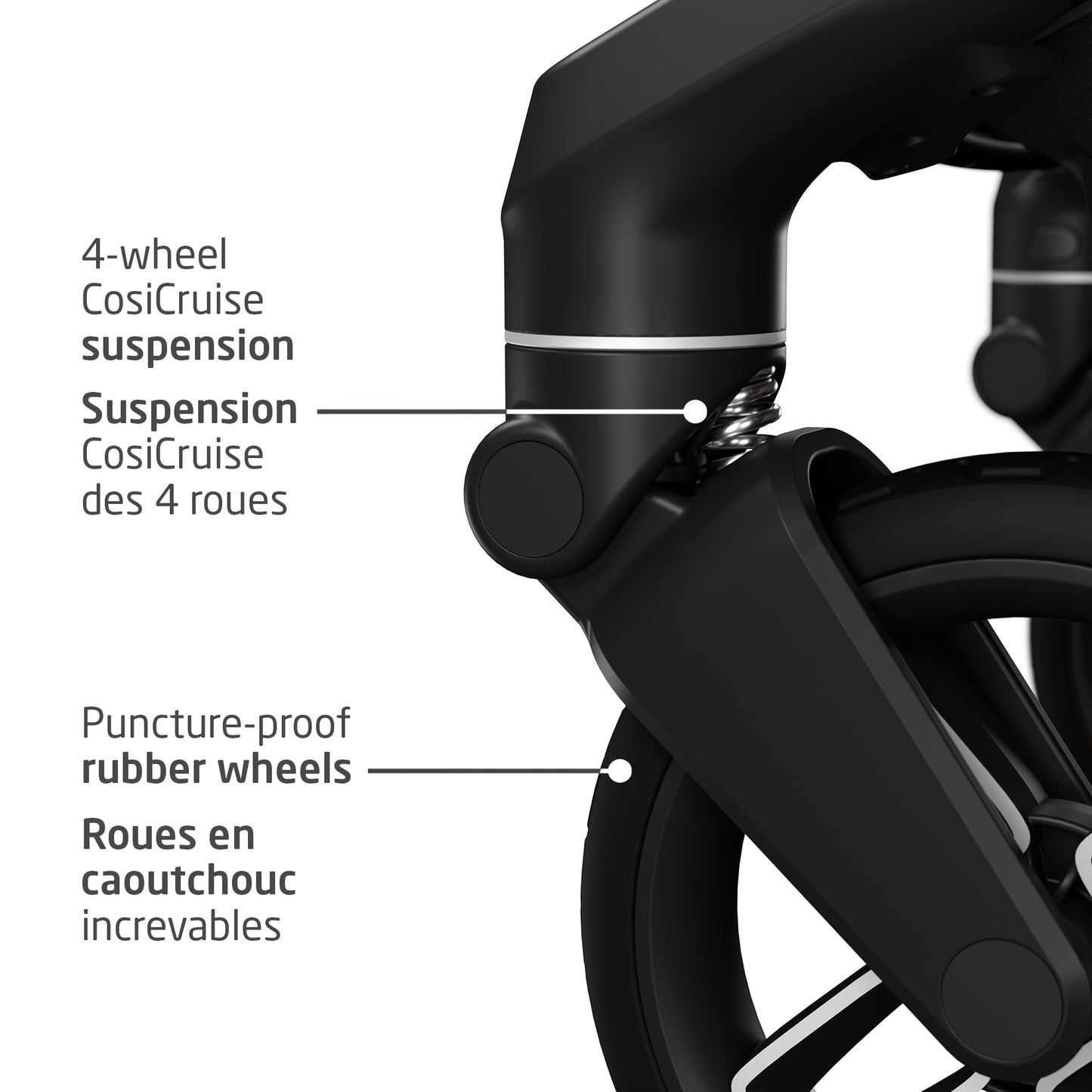 Maxi-Cosi Fame Stroller, European Premium Design, Travel System With Mico Infant Car Seat, Fame Carrycot, & fits two kids with Hop on Board accessory (all sold separately), LumiRide LED Lights, Adjustable Handlebar, Compact Self-Standing Fold