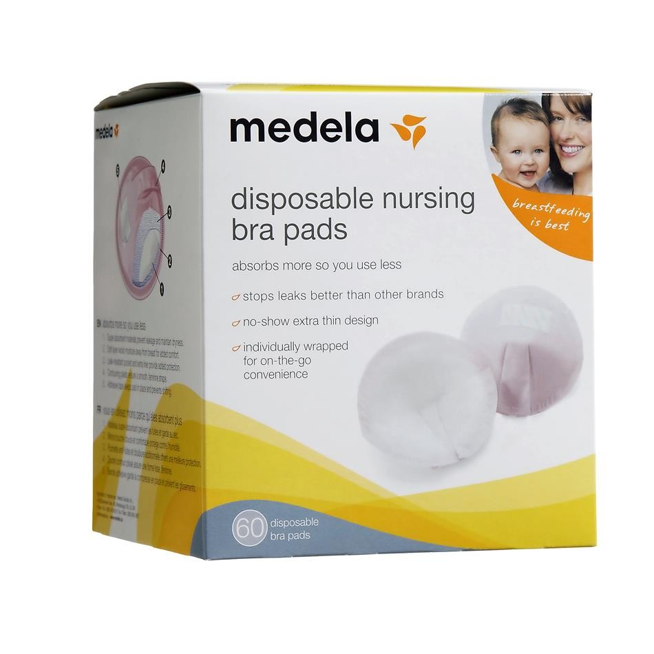 EuroPharma  Medela Disposable Bra Pads X 30 Pcs Maternity And