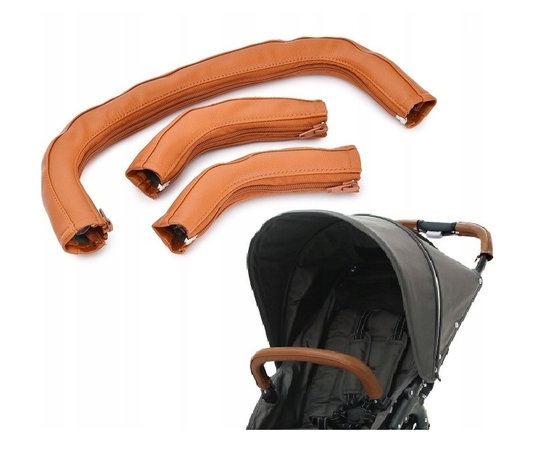 Valco Baby Handle Grips And Bumper Cover - Caramel