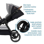 Maxi-Cosi Oxford Stroller - Stylish & Functional with Spacious Seat, Ergonomic Recline, Compact Fold, Puncture-Proof Wheels, Travel System Compatibility - Essential Black