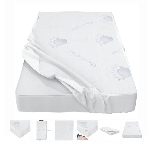 Housse de berceau pour bébé imperméable et respirante, 28 x 52 pouces