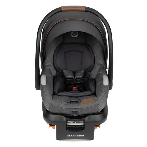 Siège d'auto pour bébé Mico Luxe+ de Maxi Cosi, léger, installation facile avec la technologie MaxiLock™, jambe de force, housse de siège lavable, ventilation ClimaFlow™, protection contre les chocs latéraux, tissus EcoCare