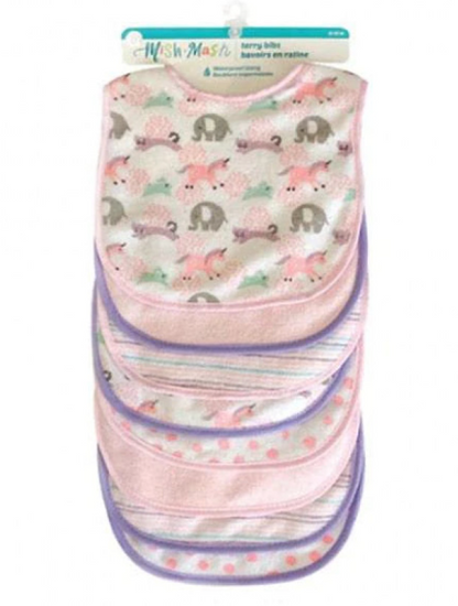 Mish Mash Terry Cloth Bibs 8 Pack