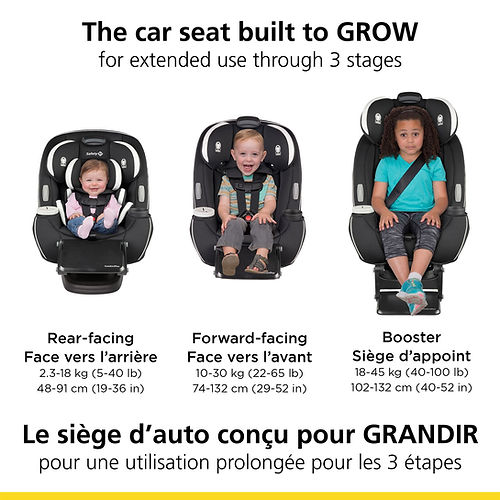 Siège D'Auto Convertible 3 En 1 Grow and Go Extend N Ride Safety 1st