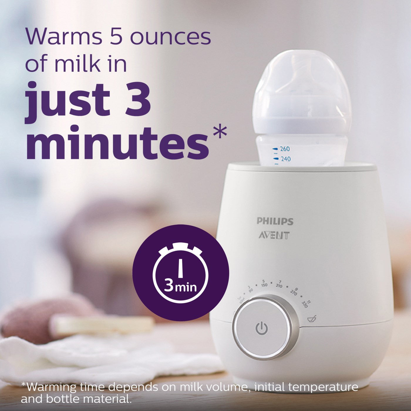 Philips Avent Rapid Bottle Warmer, One Size