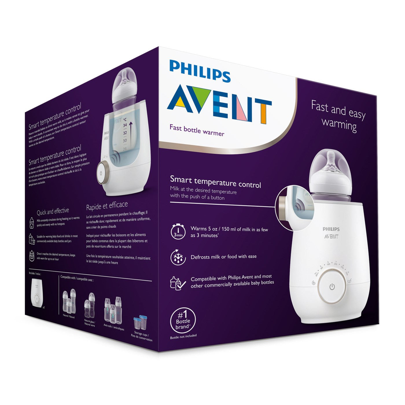 Philips Avent Rapid Bottle Warmer, One Size