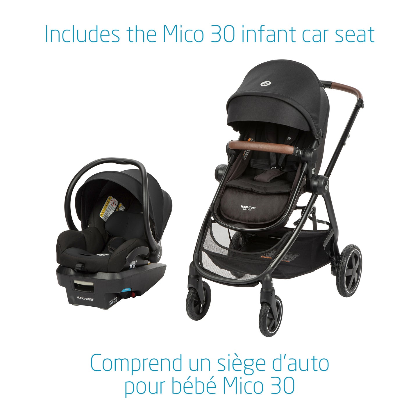 Travel System Maxi Cosi Zelia Max 5-In-1 Basalt Black