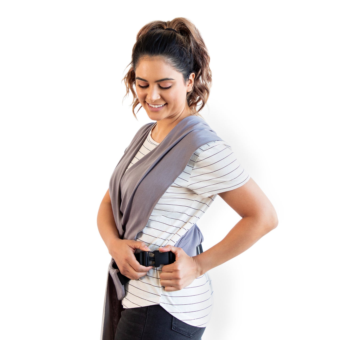 Moby Easy Wrap Baby Carrier - Smoked Pearl 